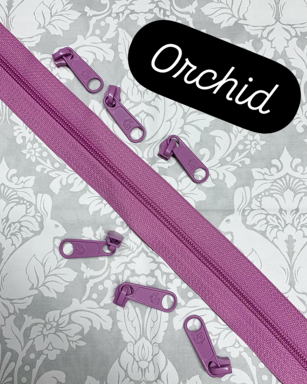 Zipper by the Yard - Orchid