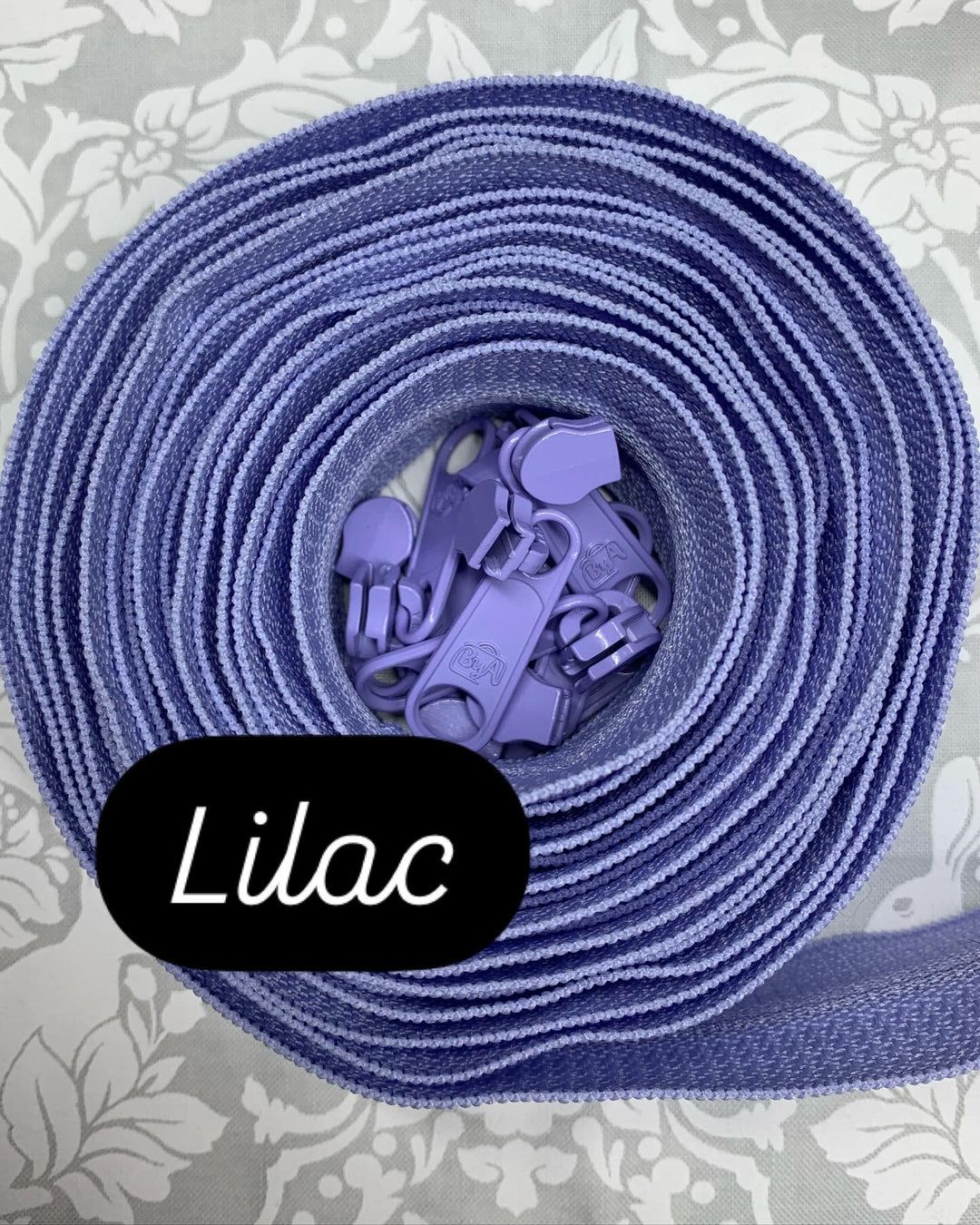 Zipper by the Yard - Lilac