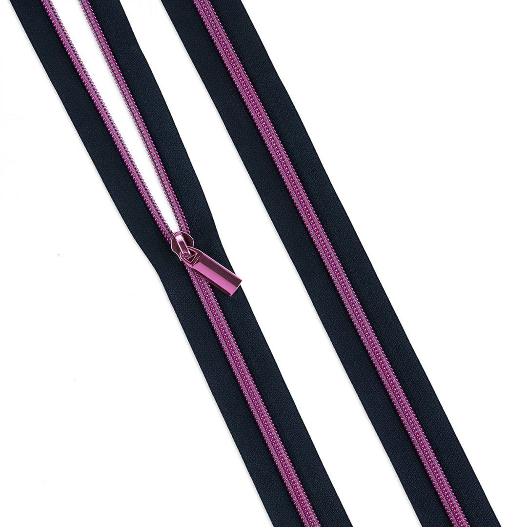 Tula Pink x Sallie Tomato Zipper by the Yard - Navy