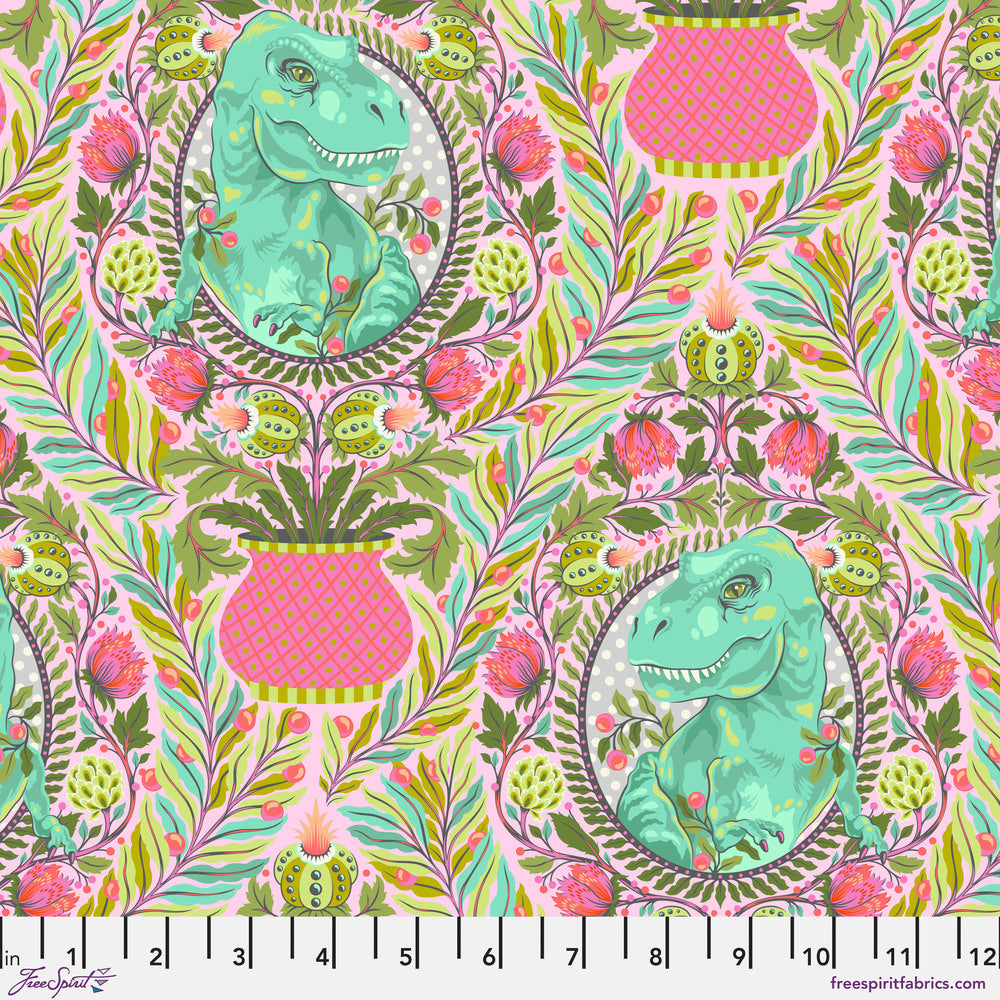 Roar - Tree Rex - Blush - 1/2 yard