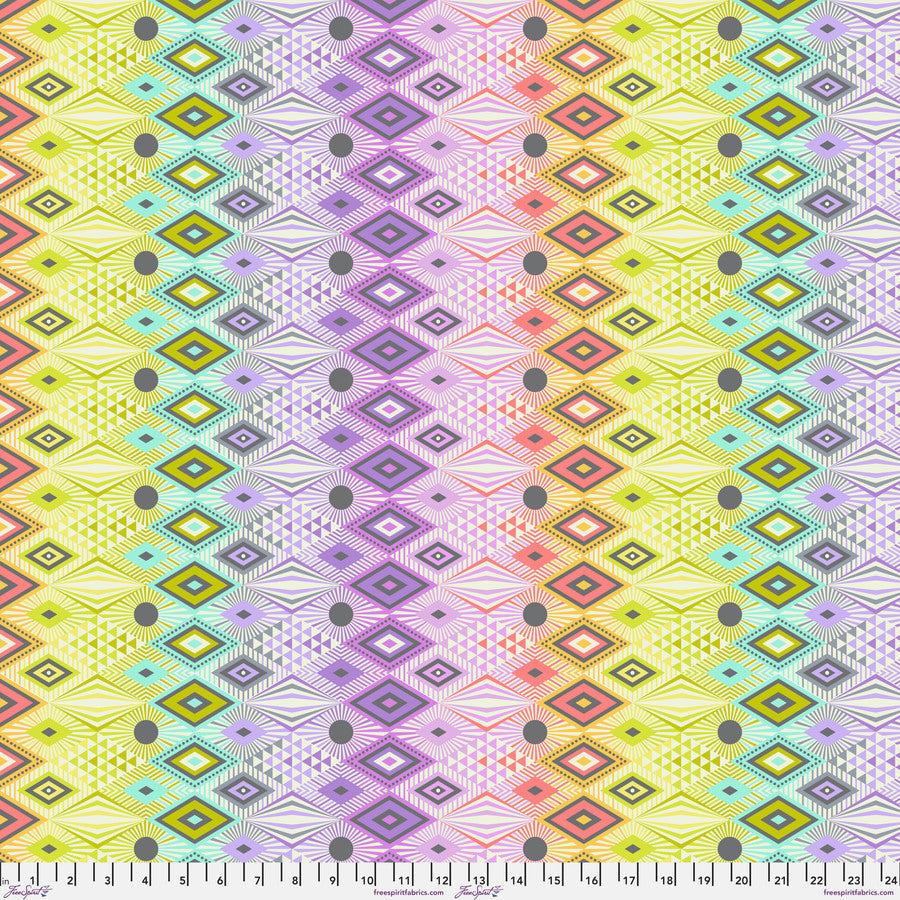 Tabby Road Deja Vu - Disco Lucy (Minky) - Prism - 1/2 yard