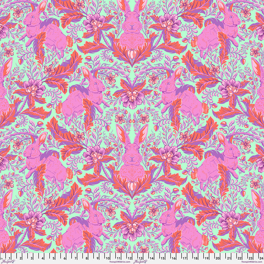 Full Moon Forest II - Hoppy Go Lucky - Blossom - 1/2 yard