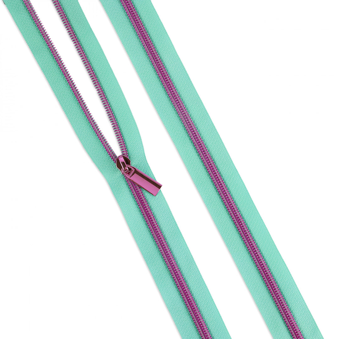 Tula Pink x Sallie Tomato Zipper by the Yard - Raindrop