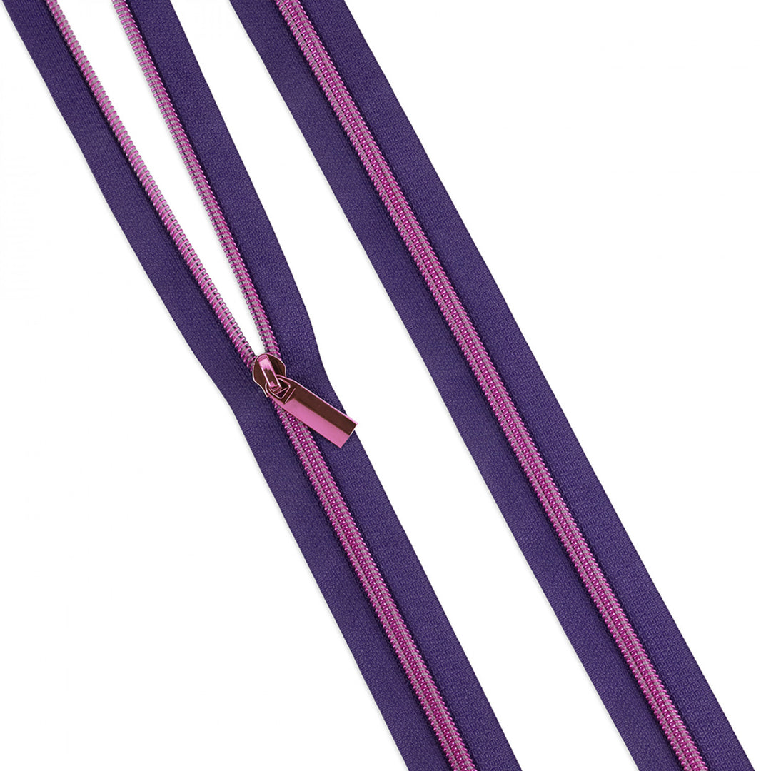 Tula Pink x Sallie Tomato Zipper by the Yard - Moonflower