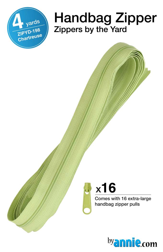 Zipper by the Yard - Chartreuse