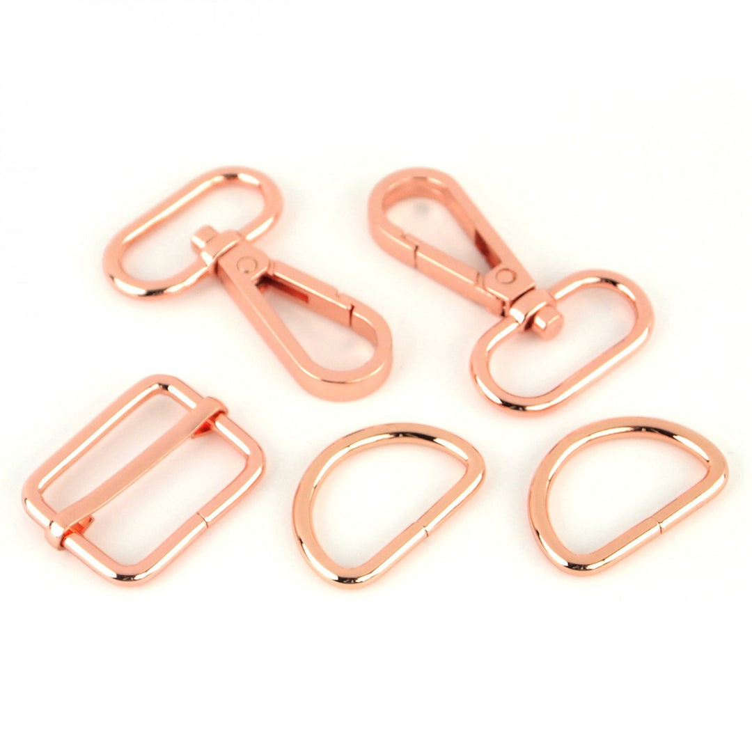 1" Basic Hardware Set - Rose Gold