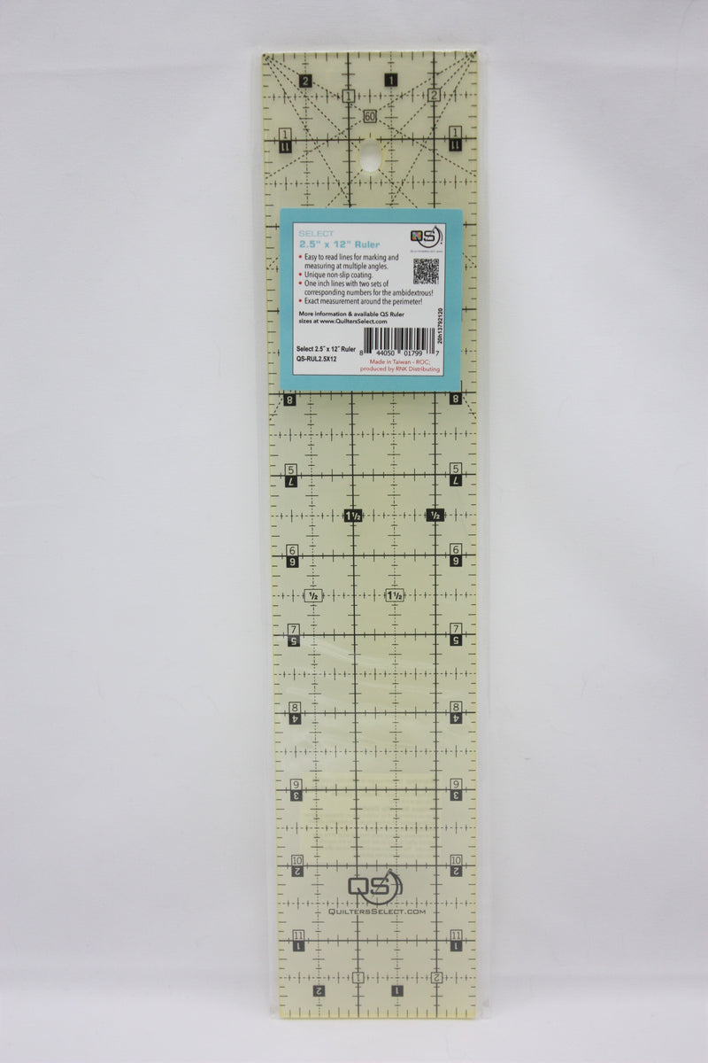 2.5" x 12" Non-Slip Ruler
