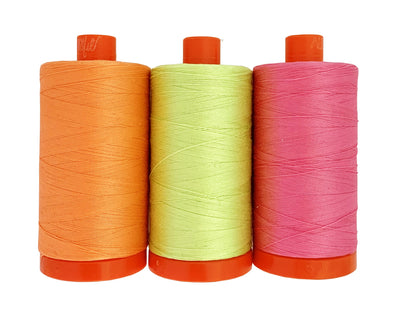 Neon Aurifil Thread Set (Large Spools)