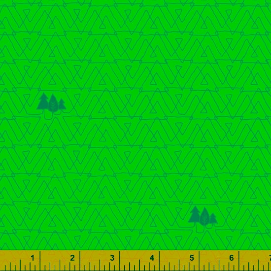 CLEARANCE: Favorite Things - Green Trees - 1 precut yard