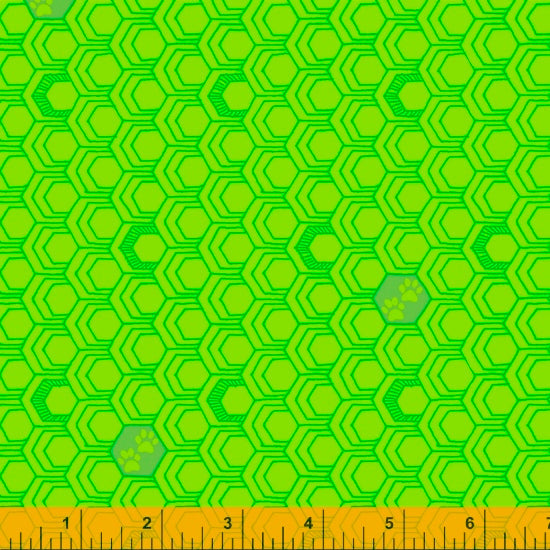 CLEARANCE: Favorite Things - Green Paws - 2 yards