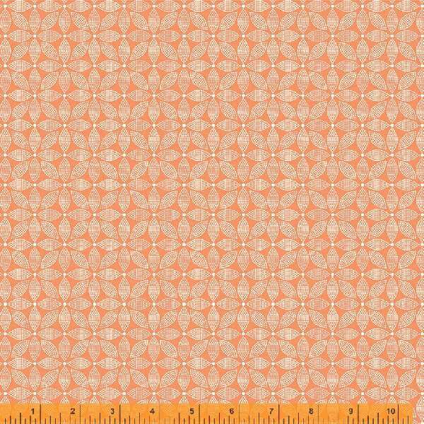 Forget Me Not - Trellis, Peach - 1/2 Yard