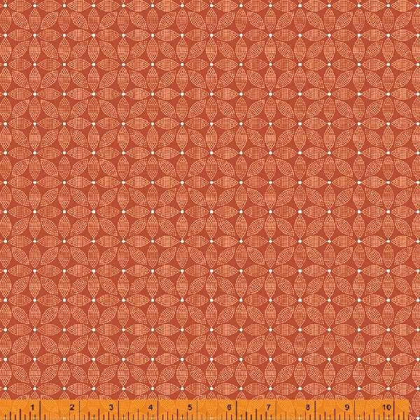 Forget Me Not - Trellis, Red - 1/2 Yard