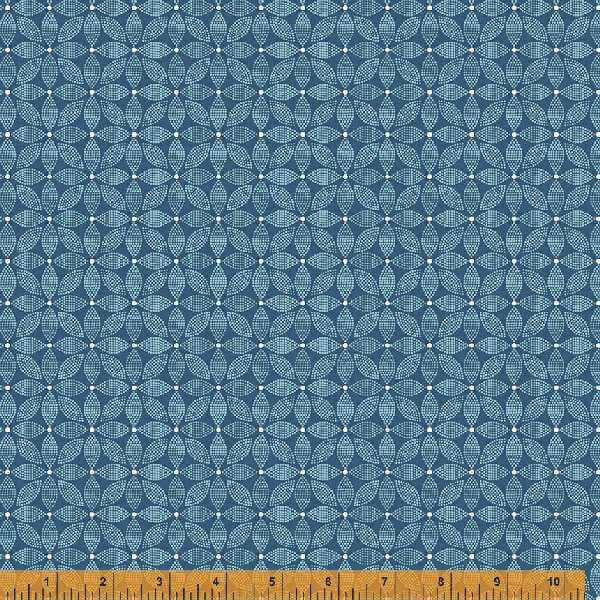 Forget Me Not - Trellis, Slate - 1/2 Yard