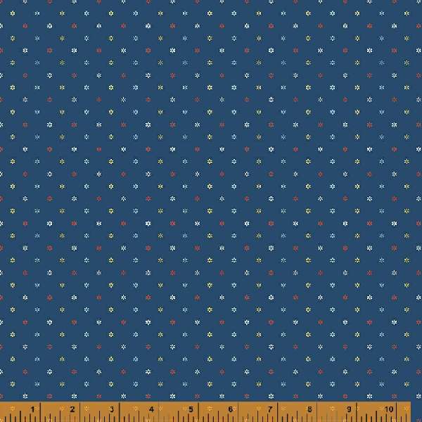 Forget Me Not - Bud Dot, Navy - 1/2 Yard