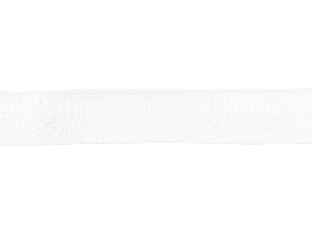 Fold-Over Elastic - White