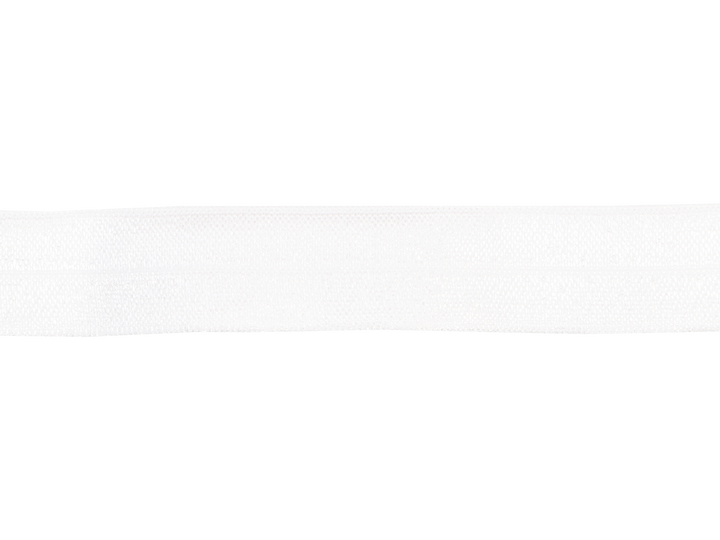 Fold-Over Elastic - White