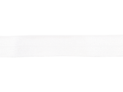 Fold-Over Elastic - White