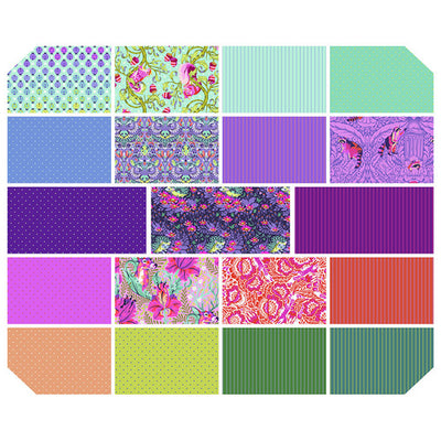 Fat Quarter Bundle - Tiny Beasts (Glimmer)