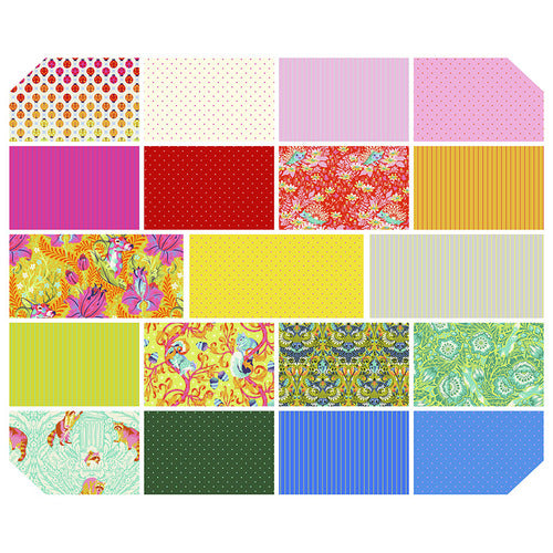 Fat Quarter Bundle - Tiny Beasts (Glow)