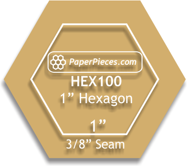 Hexagon Template - 1"
