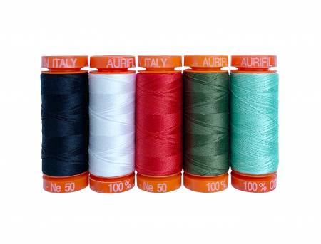 Holiday Homies Aurifil thread collection