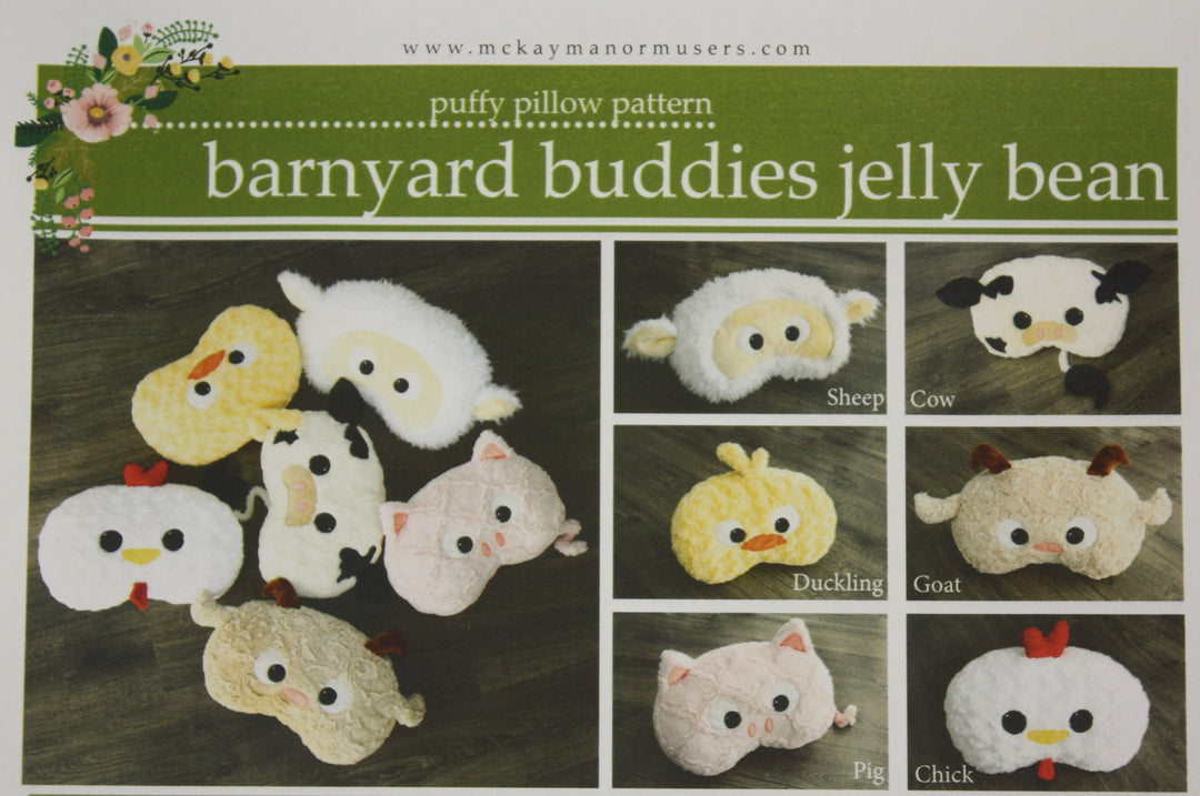 Jelly Bean Pillows - Barnyard Buddies