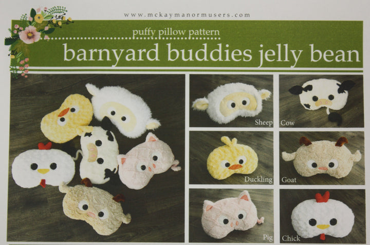 Jelly Bean Pillows - Barnyard Buddies