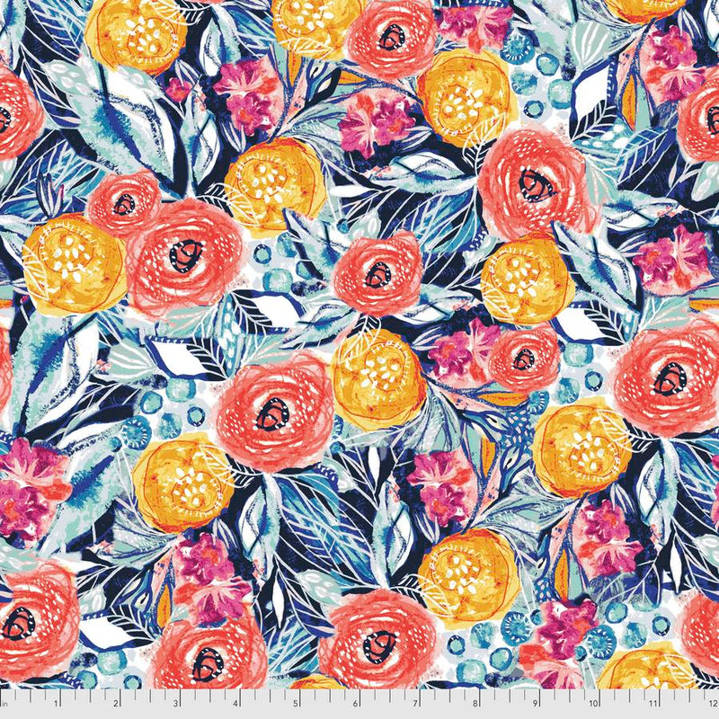 Boho Blooms - Dancing Light - 1/2 yard