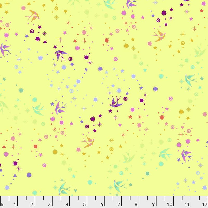 Fairy Dust - Lime - 1/2 Yard