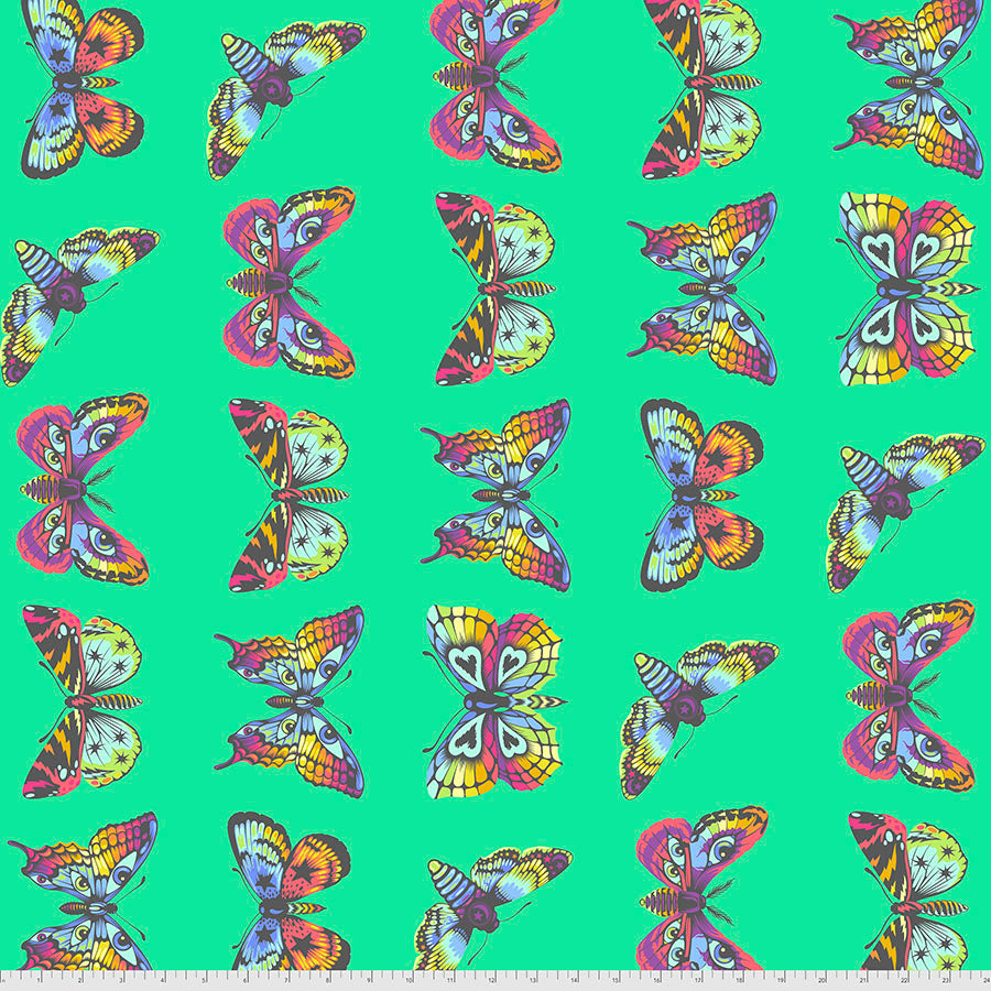 Butterfly Hugs - Lagoon - 1/2 Yard