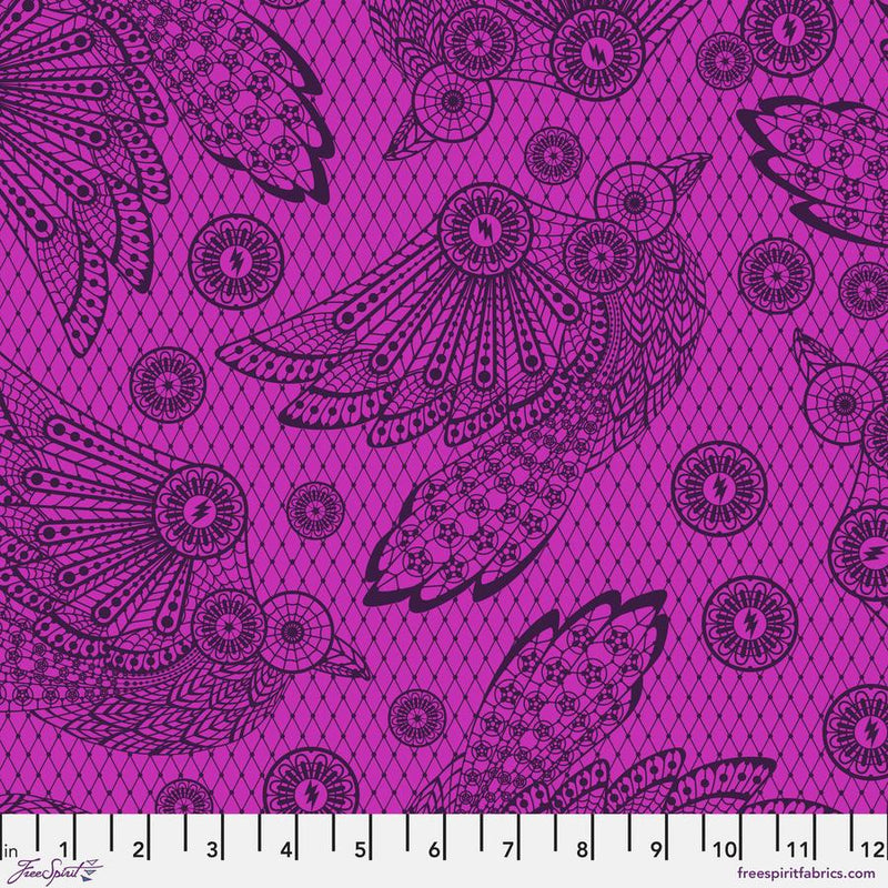 Nightshade Deja Vu - Raven Lace - 1/2 Yard