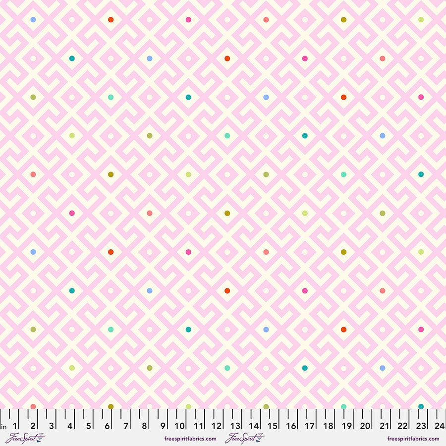 Mama Geo Sateen Wide Back - Dawn - 3 yards