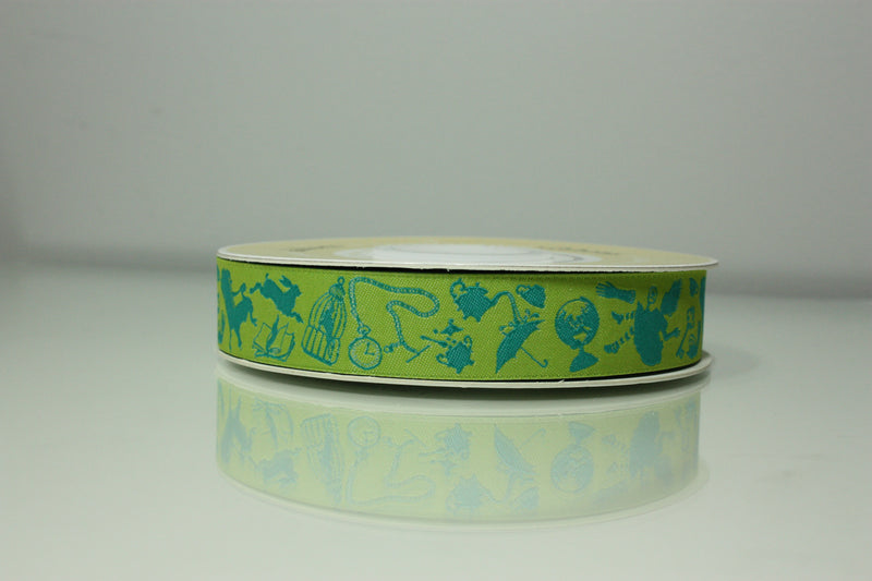 Tula Pink Curiouser Ribbon: Down the Rabbit Hole - 1/2 Yard (7/8")