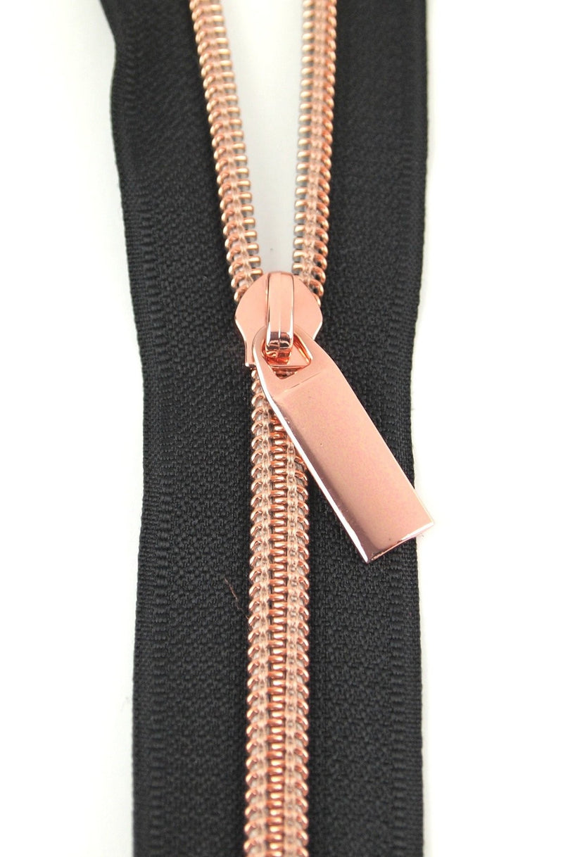 Zipper by the Yard - Rose Gold