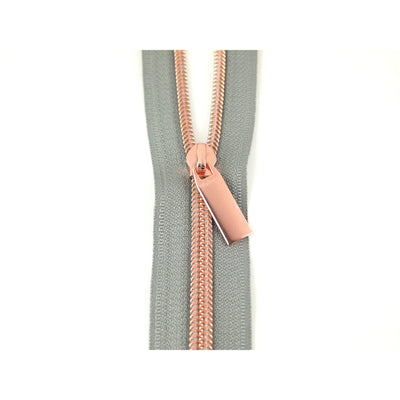 Zipper by the Yard - Rose Gold
