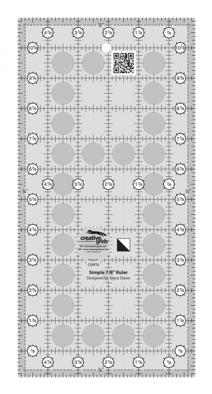 Simple 7/8 Triangle Maker Non-Slip Ruler