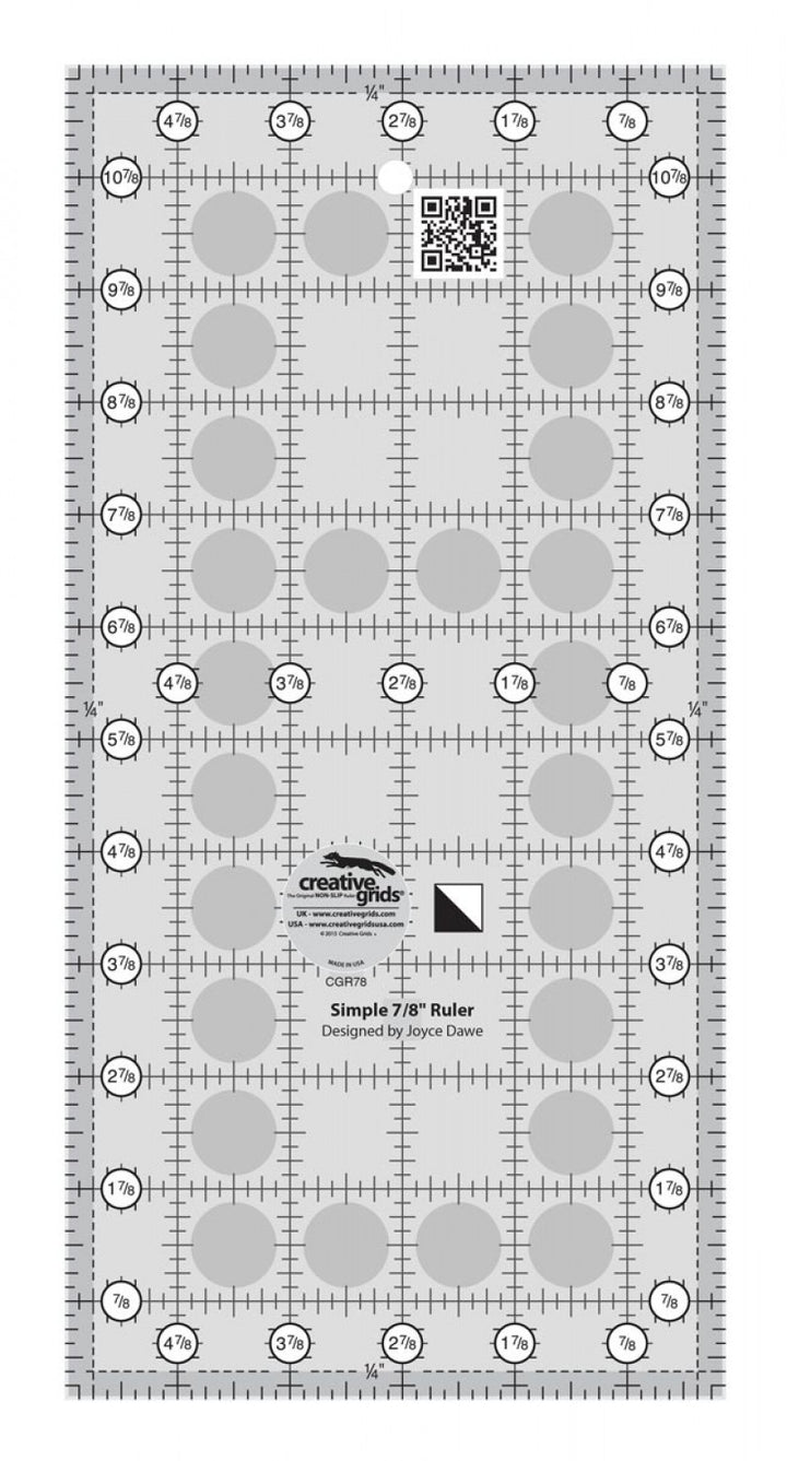 Simple 7/8 Triangle Maker Non-Slip Ruler