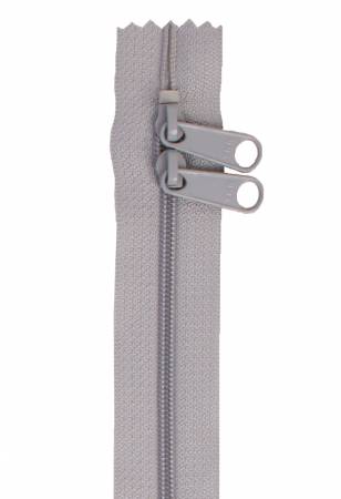 30" Double Slide Handbag Zipper - Pewter