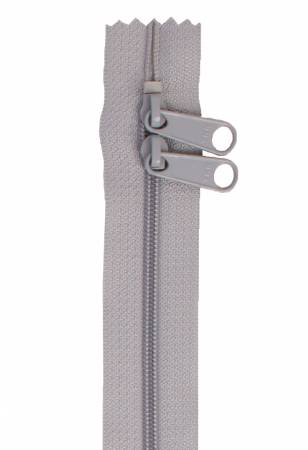 30" Double Slide Handbag Zipper - Pewter