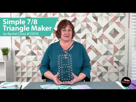 Simple 7/8 Triangle Maker Non-Slip Ruler
