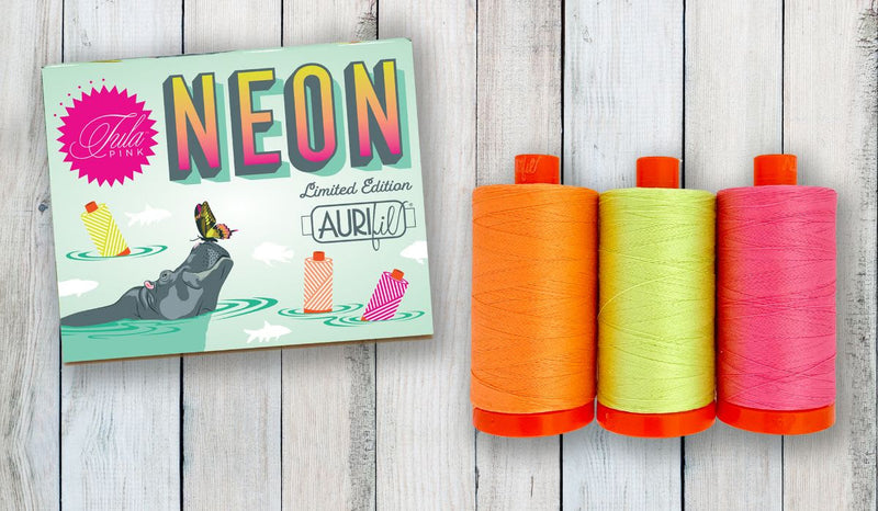 Neon Aurifil Thread Set (Large Spools)